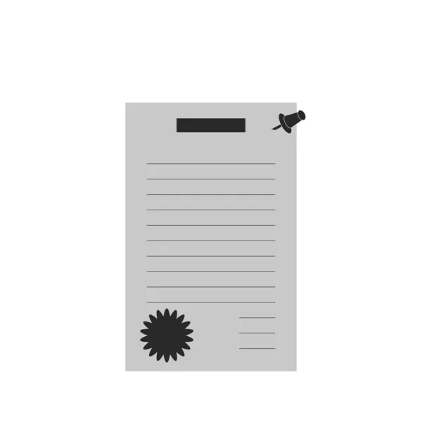 Leasing Papers Icon Flat Illustration Leasing Papers — Stockfoto