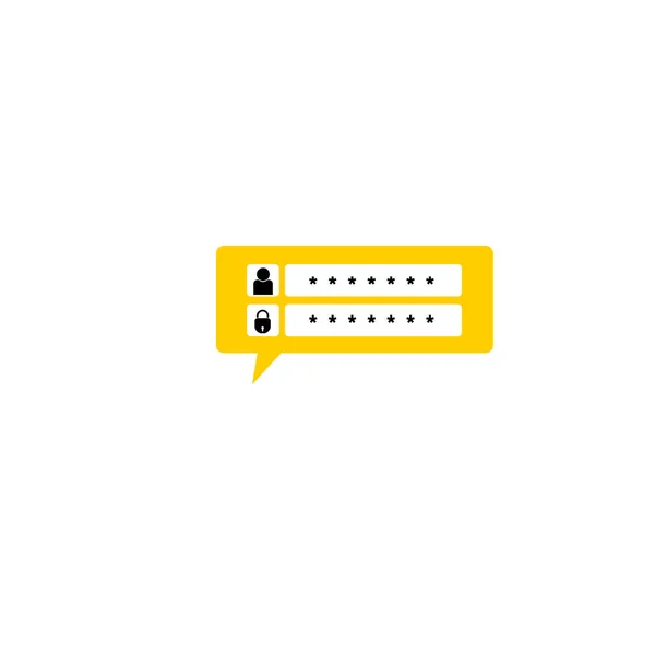 Password Protection Symbol Monitor Screen Your Web Site Design — Foto de Stock