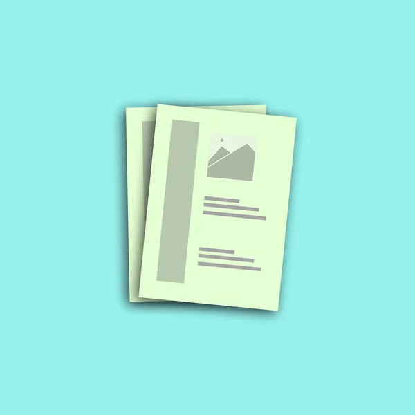 Business Management Flat Icons Folder Document — ストック写真