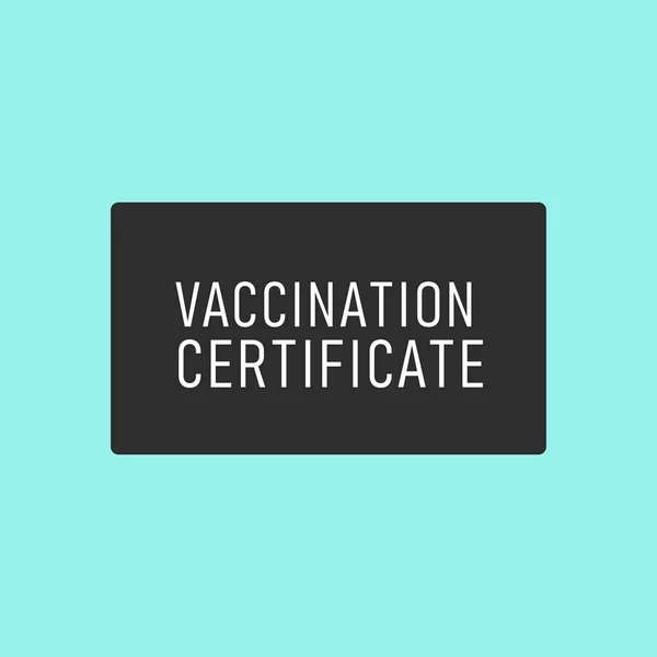 Certified Vaccine Icon Sign Web Design — Stockfoto