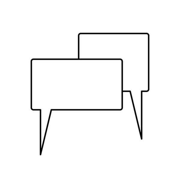 Chat Message Inbox Illustration White — 스톡 사진