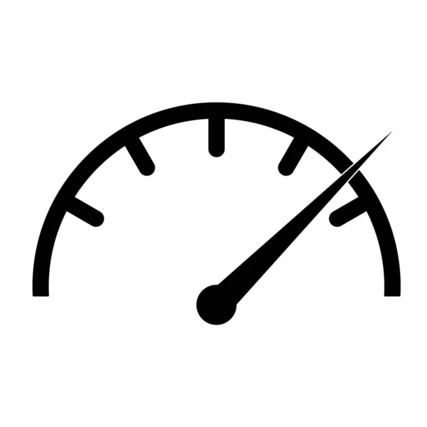 Speedometer Icon Isolated Design Element Speed Indicator Sign — Stock fotografie