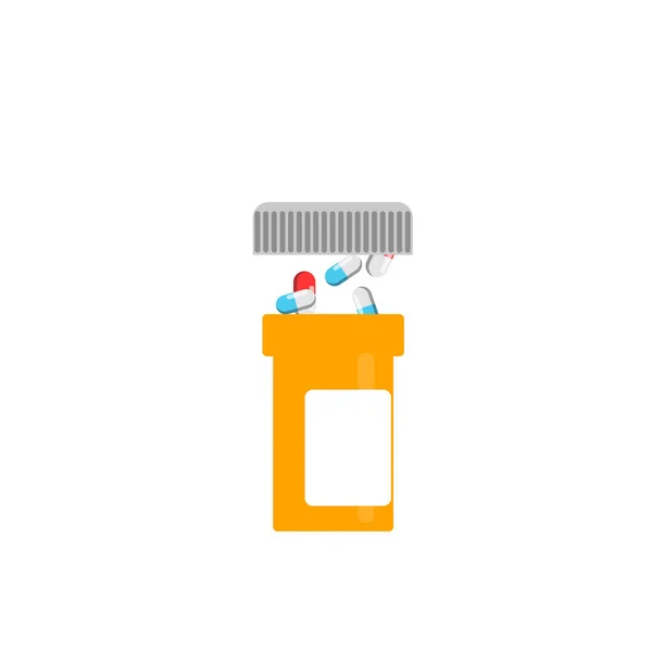 Medical Pills Jar Blue Background Medicine Health —  Fotos de Stock