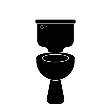 Toilet  icon. Plumbing clipart isolated on white background