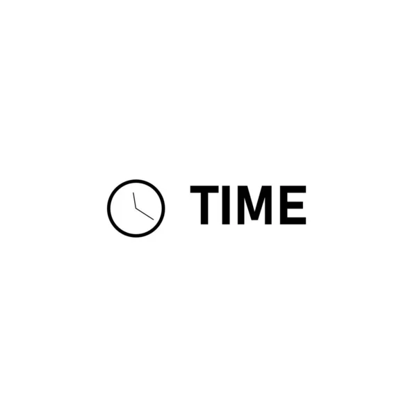 Clock Icon Illustration White Background — Foto Stock