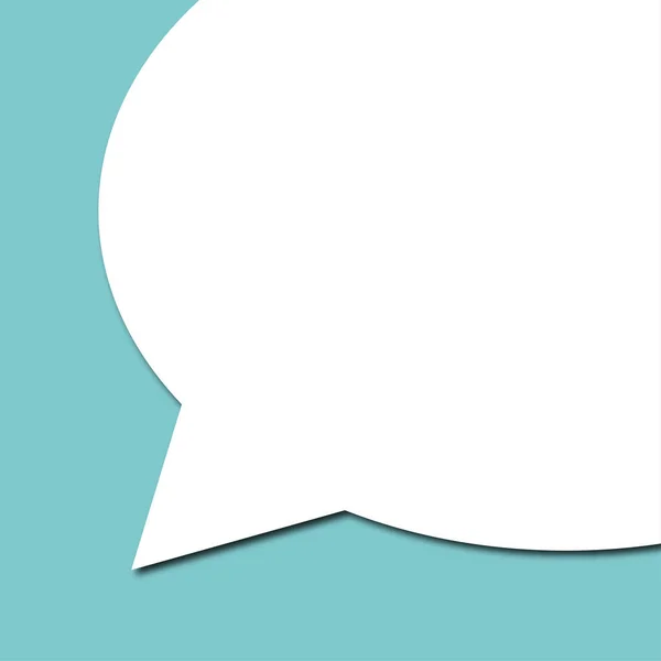 White Cloud Speech Bubbles Dialog Illustration — Foto Stock