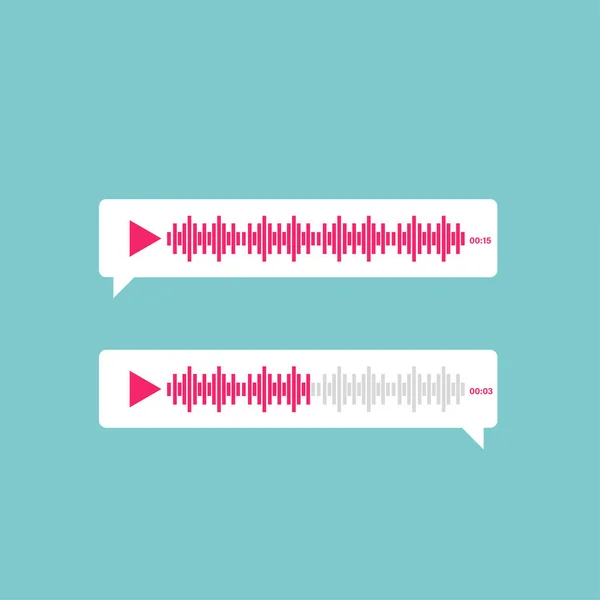 Audio Messaging Modern Messengers Illustration — Foto Stock