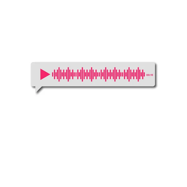 Audio Messaging Modern Messengers Illustration — Stockfoto