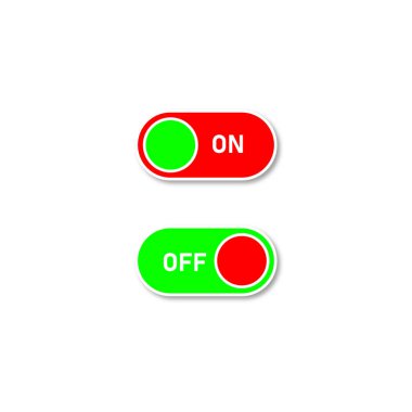 On-off icon. Switch button sign. On Off switch symbol.
