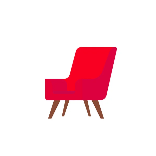 白色背景的经典木椅插图 — 图库照片