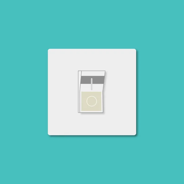 Toggle Switch Electric Control Concept Graphic Design Isometric Icon — Stock Photo, Image