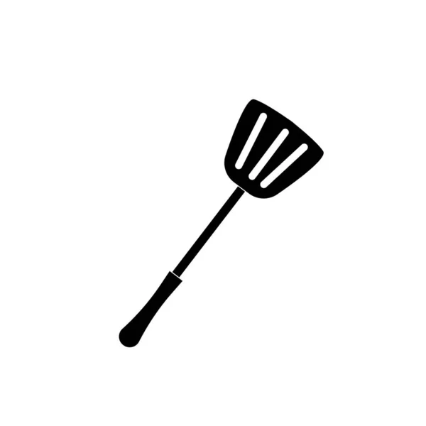 Barbecue Grill Outils Icône Logo Fourchette Barbecue Avec Spatule Illustration — Photo