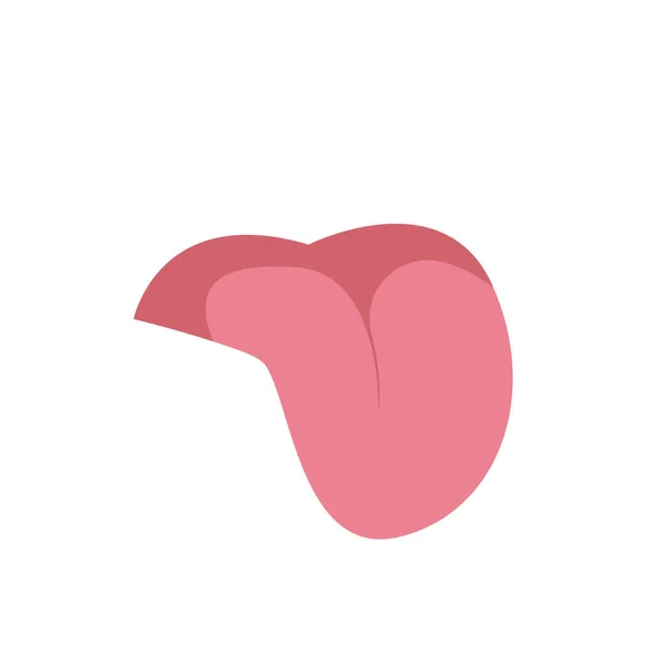 Tongue Illustration White Background — Stock Photo, Image