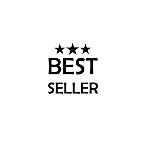 Diseño Del Logotipo Insignia Del Best Seller Mejor Vendedor Aislado — Foto de Stock