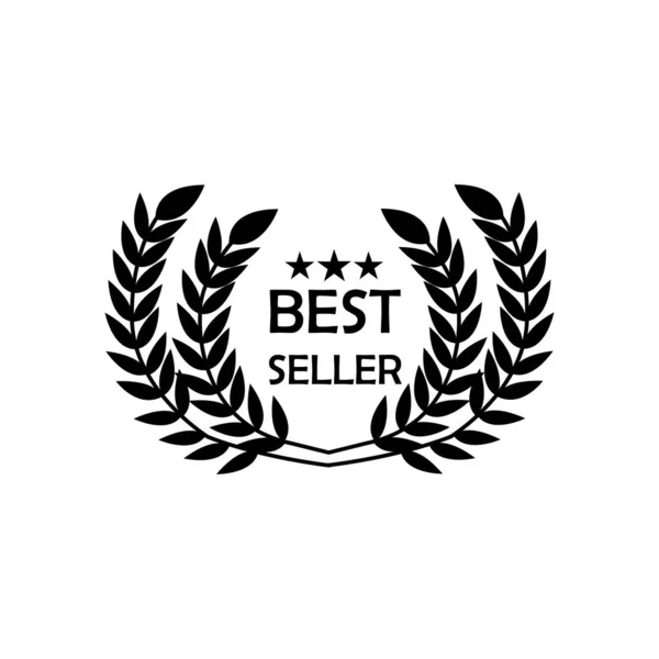 Лучший Продавец Логотип Дизайн Значка Бестселлер Изолирован — стоковое фото