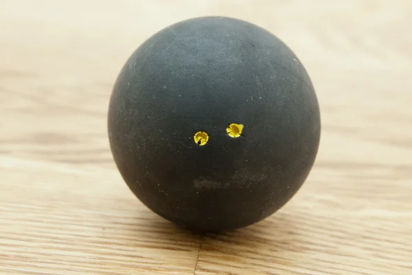 Double yellow dot squash bal — Stock Photo, Image
