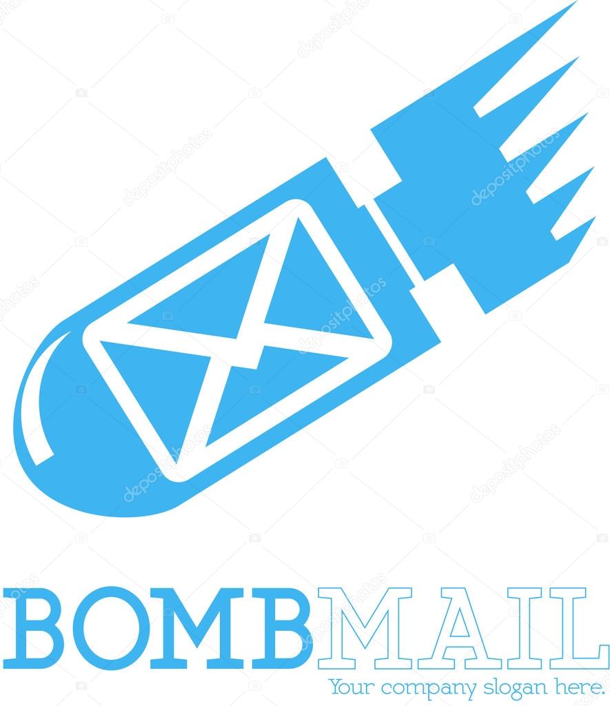 Bomb Mail Logo Template