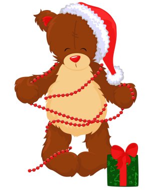 oyuncak ayı ile hediye kutusu