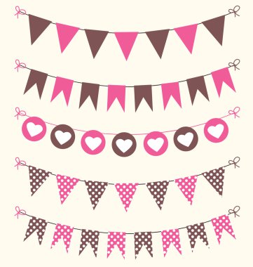 pembe ve kahverengi kiraz kuşu ayarla