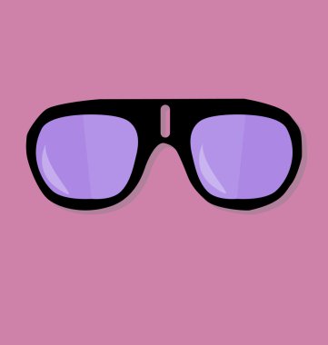 pembe bir arka plan üzerinde güneş gözlüğü