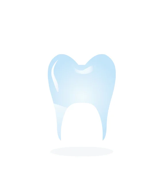 Sano dente vettore illustrazione isolato — Vettoriale Stock