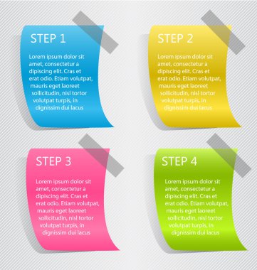 gölge ile modern infographics renkli tasarım şablonu