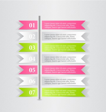 gölge ile modern infographics renkli tasarım şablonu