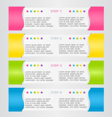 gölge ile modern infographics renkli tasarım şablonu