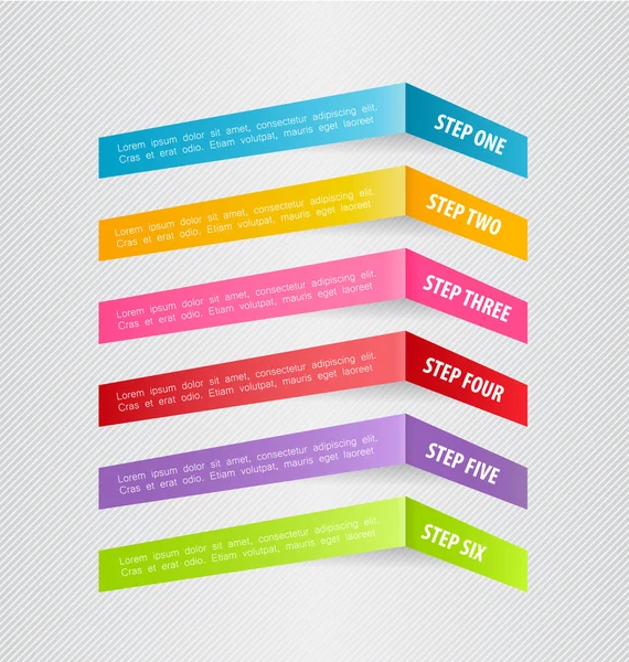 Infográficos modernos modelo de design colorido com sombra — Vetor de Stock