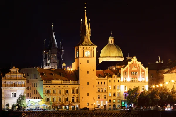 Noite Praga Cidade Velha — Fotografia de Stock