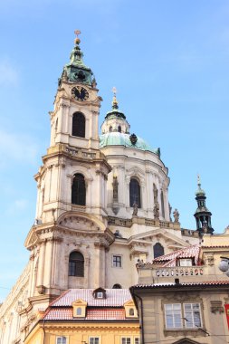 karlı Prag Aziz nicholas Katedrali, Çek Cumhuriyeti