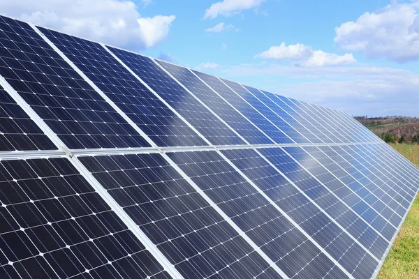 Detail of the Solar Power Station in the Nature — Stock Photo, Image