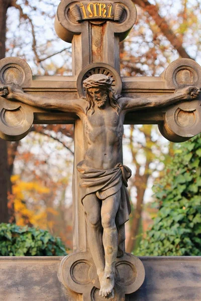 Jesus histórico no antigo Cemitério de Praga, República Tcheca — Fotografia de Stock