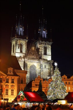 Noel ruh old town square, Prag, Çek Cumhuriyeti
