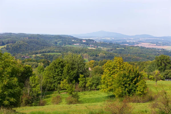 Färgglada Höstlandskap Bohemian Paradise Tjeckien — Stockfoto