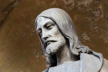 Tarihi heykel üzerinde gizemli eski Prag Mezarlığı, Çek Cumhuriyeti