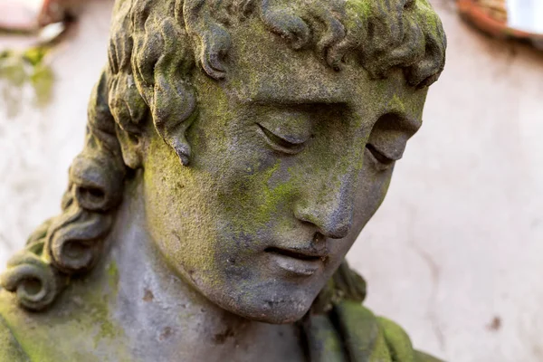 Statua Storica Sul Vecchio Cimitero Praga Repubblica Ceca — Foto Stock