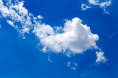 Bulutlu mavi gökyüzü