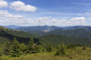 Yaz Slovakya Dağı Büyük Fatra, Velka Fatra, Nova Hola (1361 m) ve Zvolen 'in (1403 m) zirvelerine ulaşır.