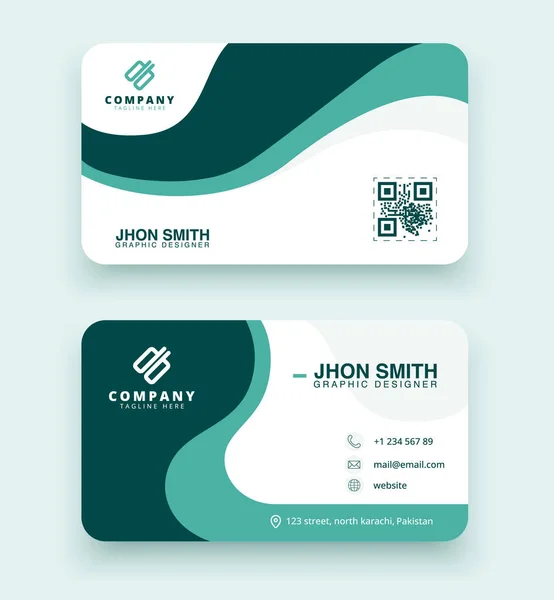 Abstract Business Card Vector Template Design — Image vectorielle