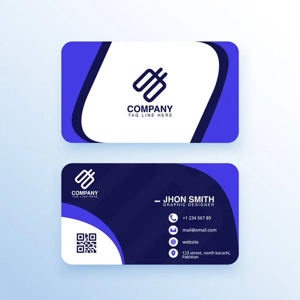 Abstract Business Card Vector Template Corporative Businesses Other — Image vectorielle