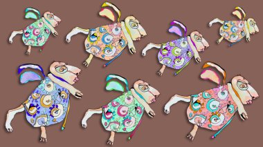 küçük renkli melekler