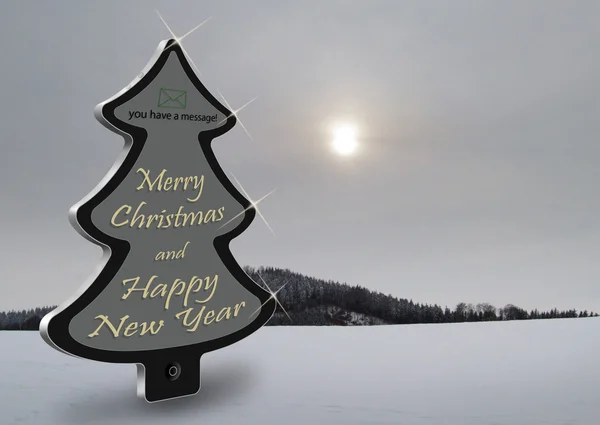 Tablet árbol de Navidad — Foto de Stock