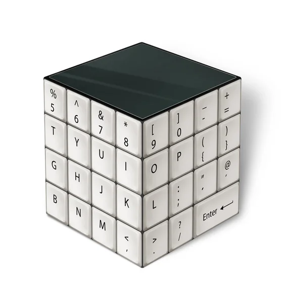 Teclado de cubo — Foto de Stock