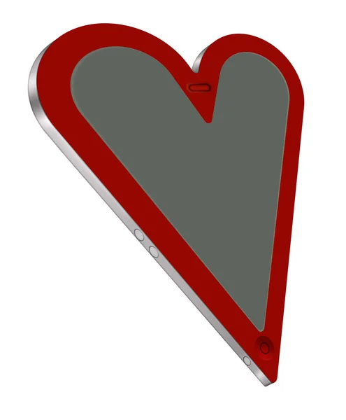 Heart Laptop — Stock Photo, Image