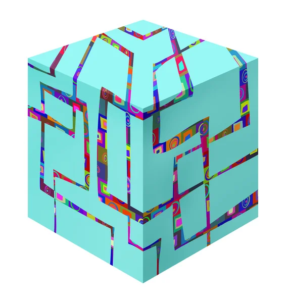 Fondo de patrón de cubo — Foto de Stock