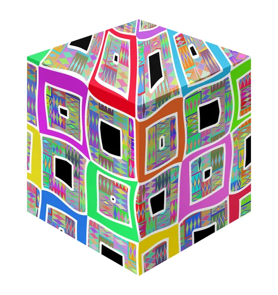Modèle de cube fond — Photo