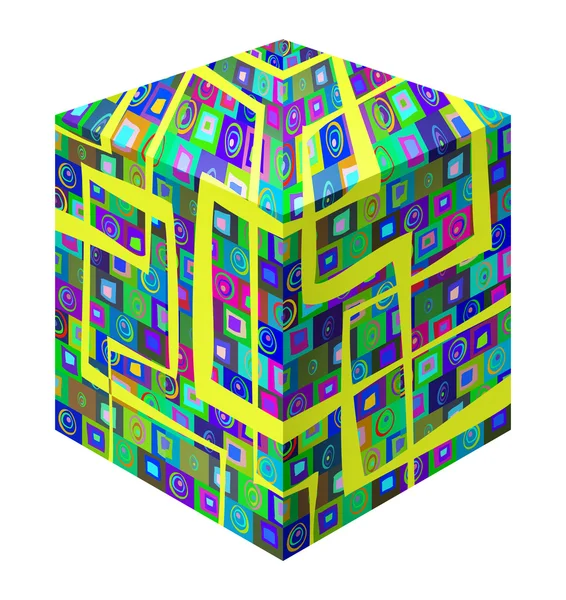 Fondo de patrón de cubo — Foto de Stock