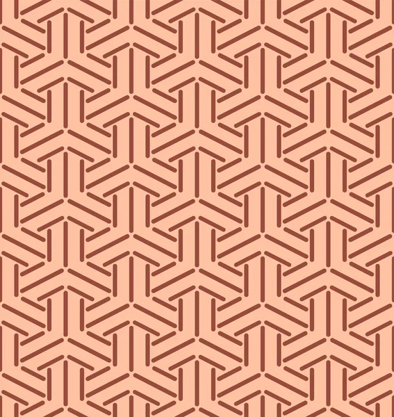 Japanese Triangle Weave Stencil Vector Seamless Pattern — 스톡 벡터