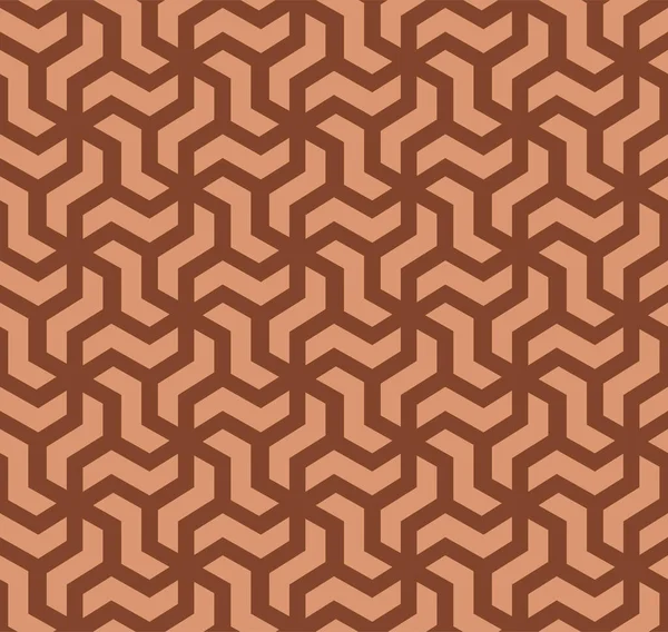 Japanese Zigzag Maze Vector Seamless Pattern — 스톡 벡터